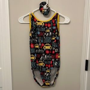 Plum Practicewear Gymnastics Traditional City Vibe NYC Leotard